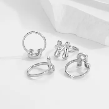 Gold-Plated Initial Rings: Personalized, Simple, Meaningful